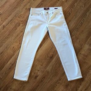 Lucky Brand White Cropped Jeans